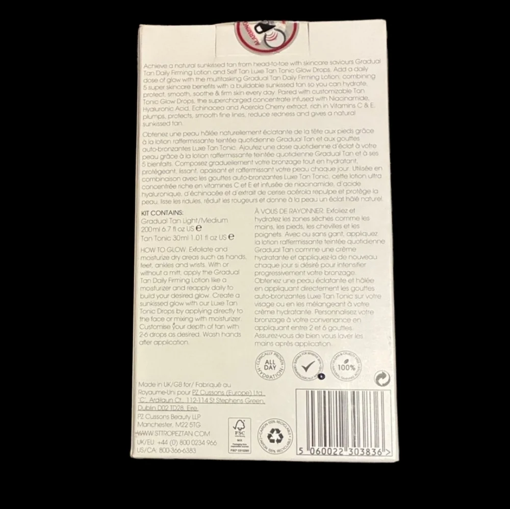 NIB St. Tropez Glow & Go Tanning Essentials Kit